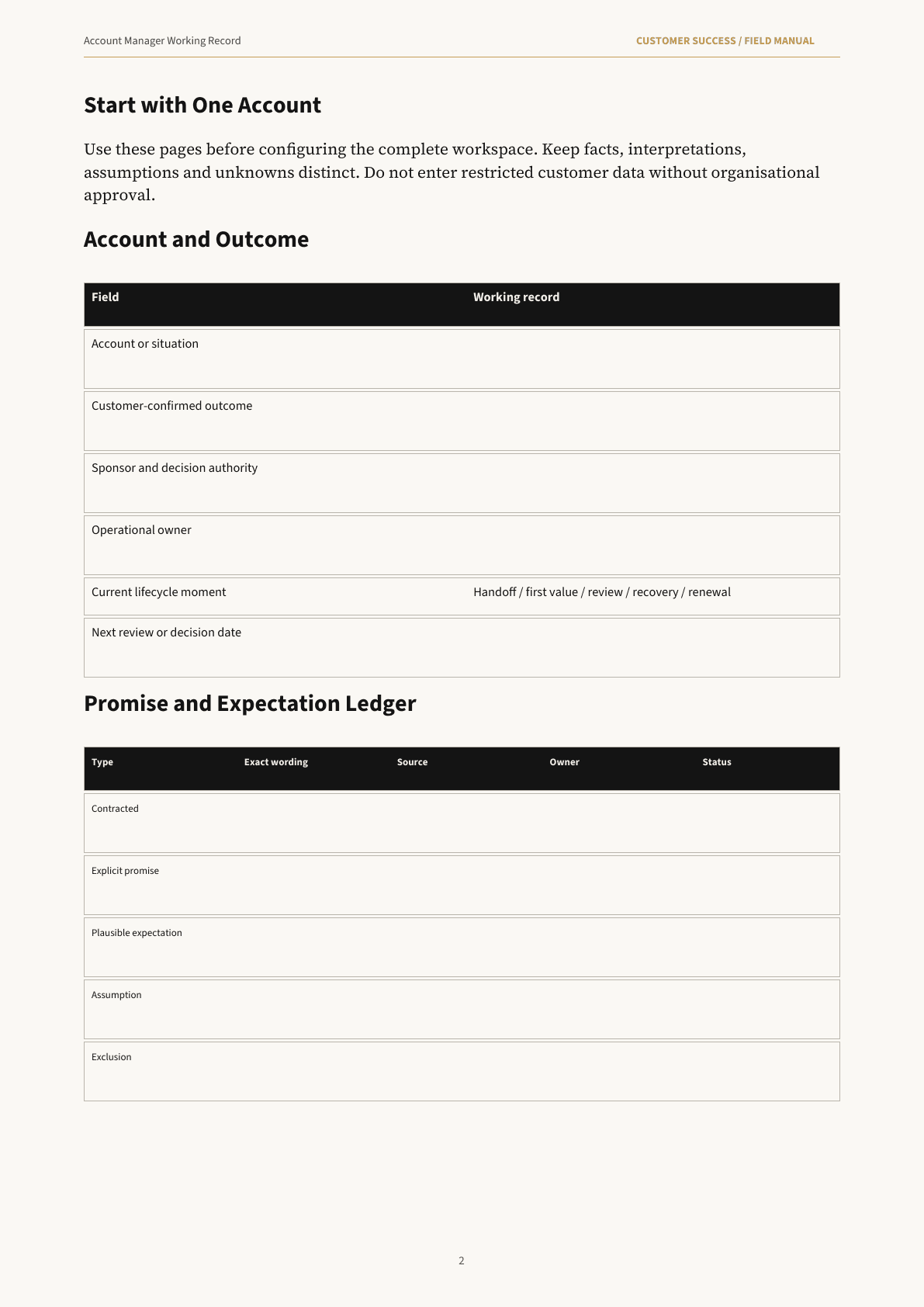 Inside preview of Account Manager Operating System
