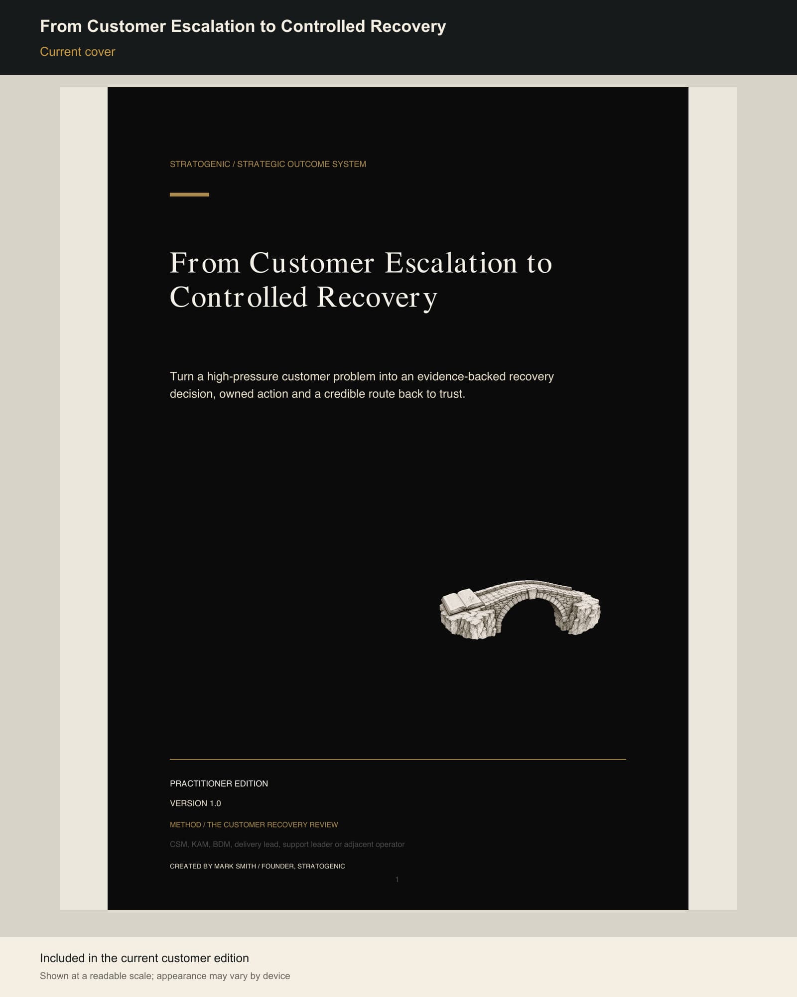 Inside preview of From Customer Escalation to Controlled Recovery