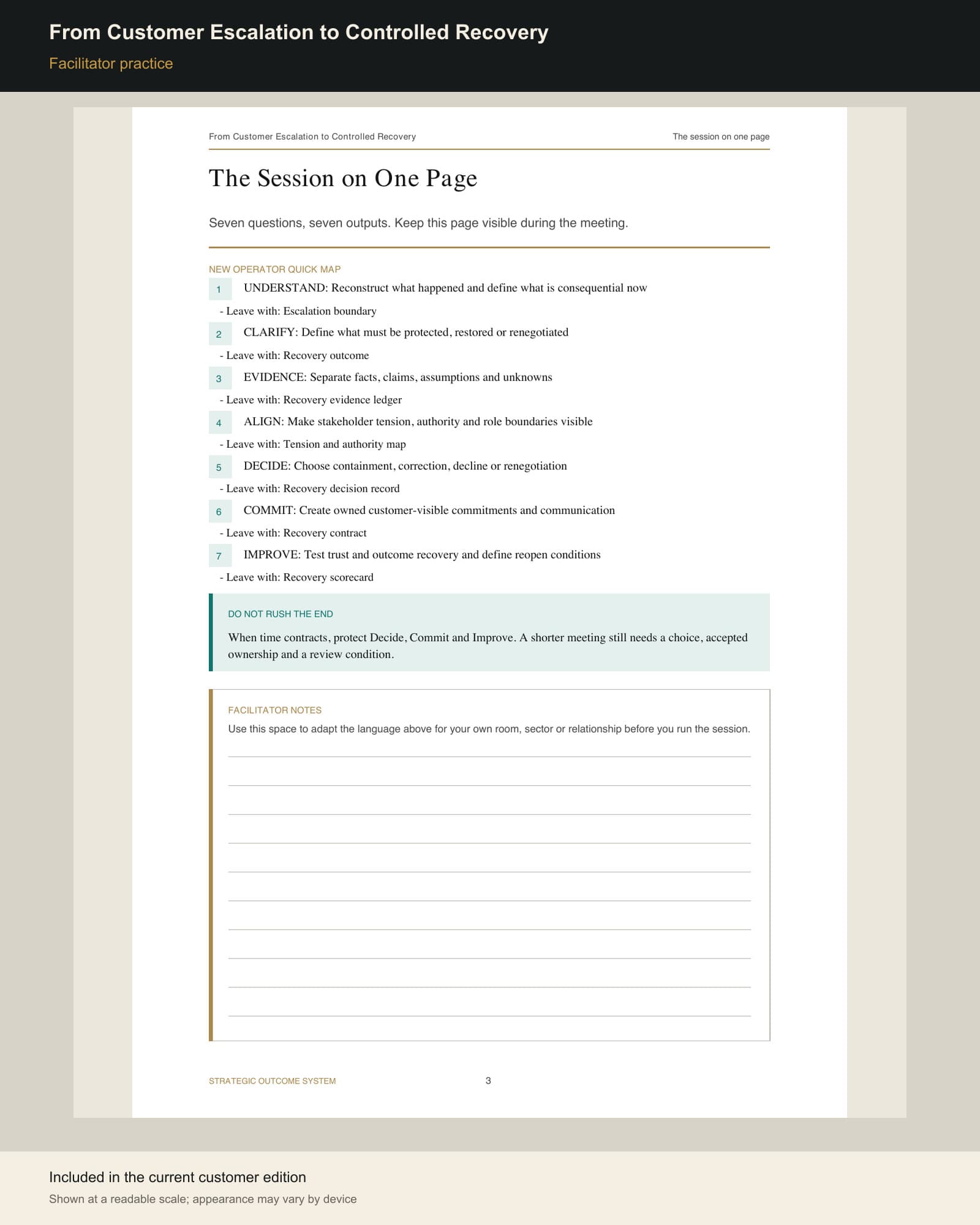 Inside preview of From Customer Escalation to Controlled Recovery