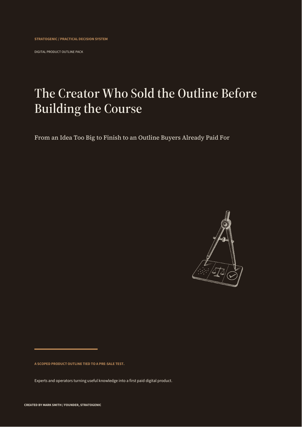 Cover of Digital Product Outline Pack