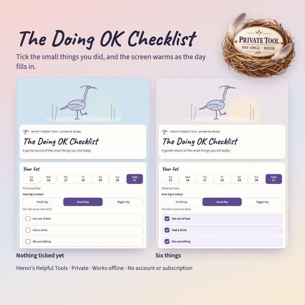 Inside preview of The Doing OK Checklist