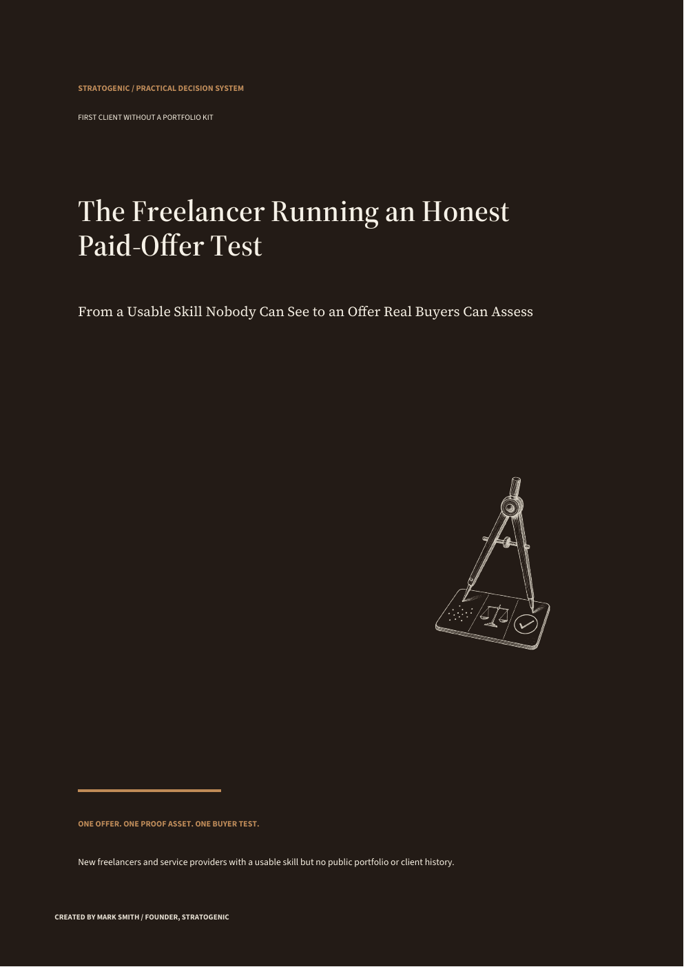 Cover of First Client Without a Portfolio Kit