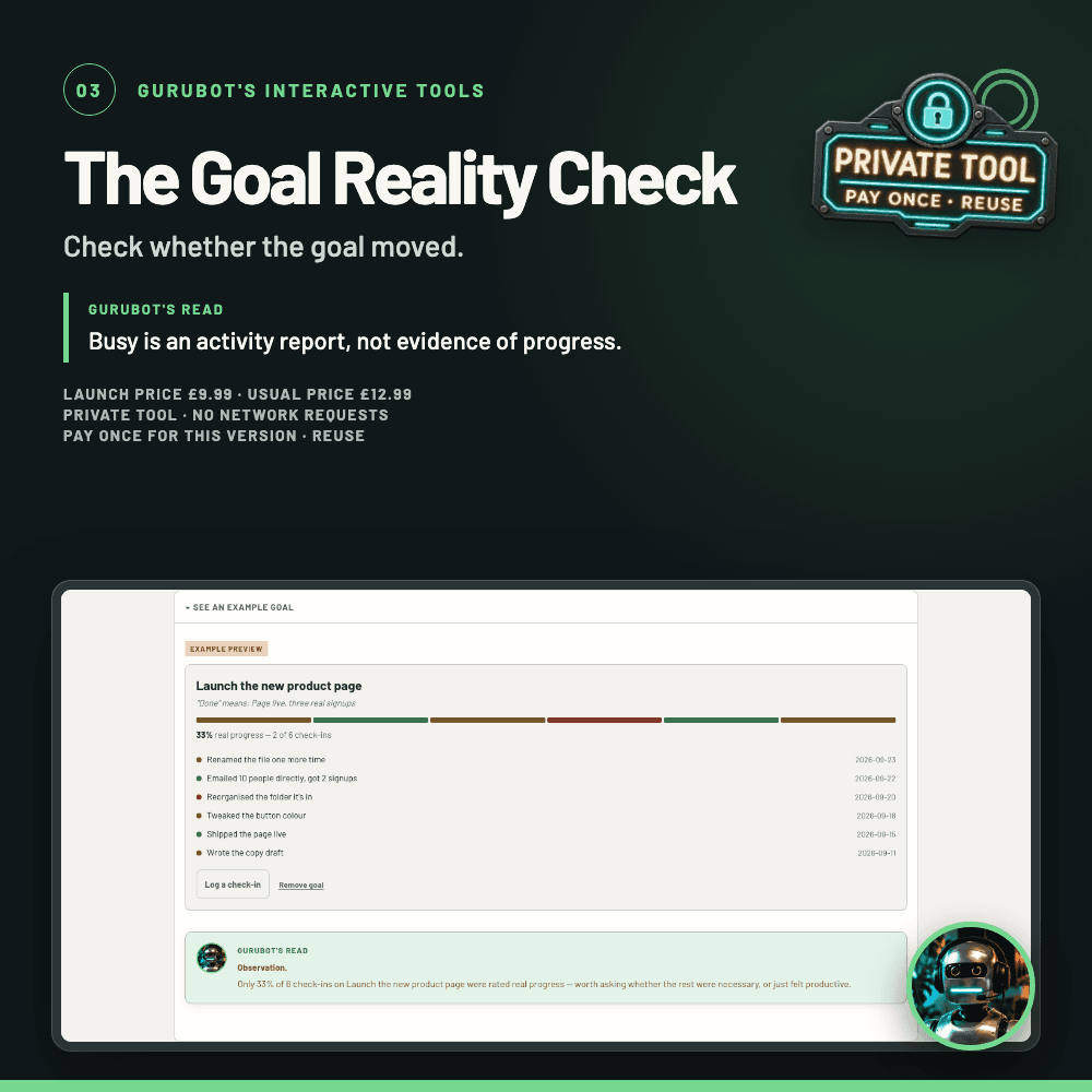 Inside preview of The Goal Reality Check