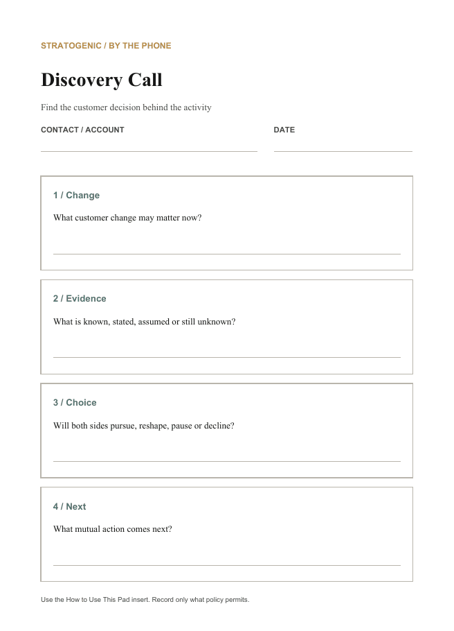 Inside preview of Strategic Outcome Desk Pads
