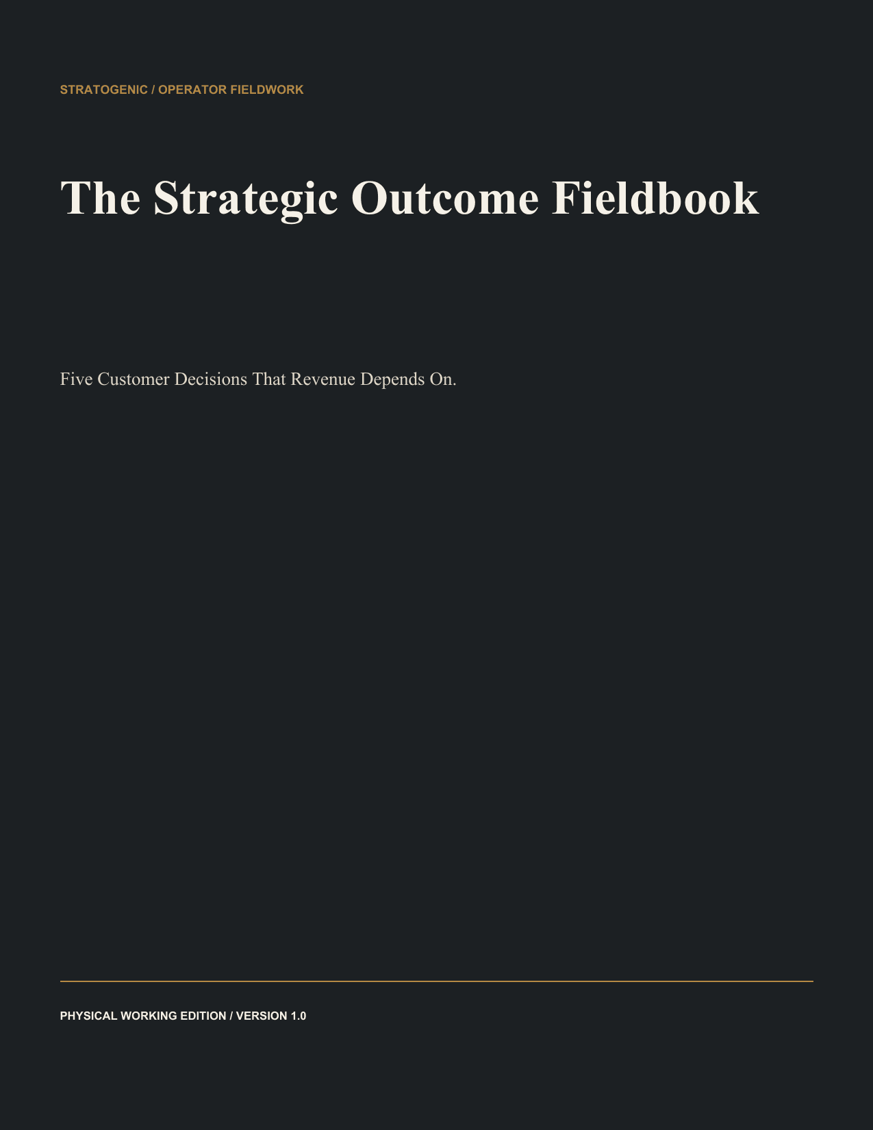 Inside preview of Strategic Outcome Fieldbook