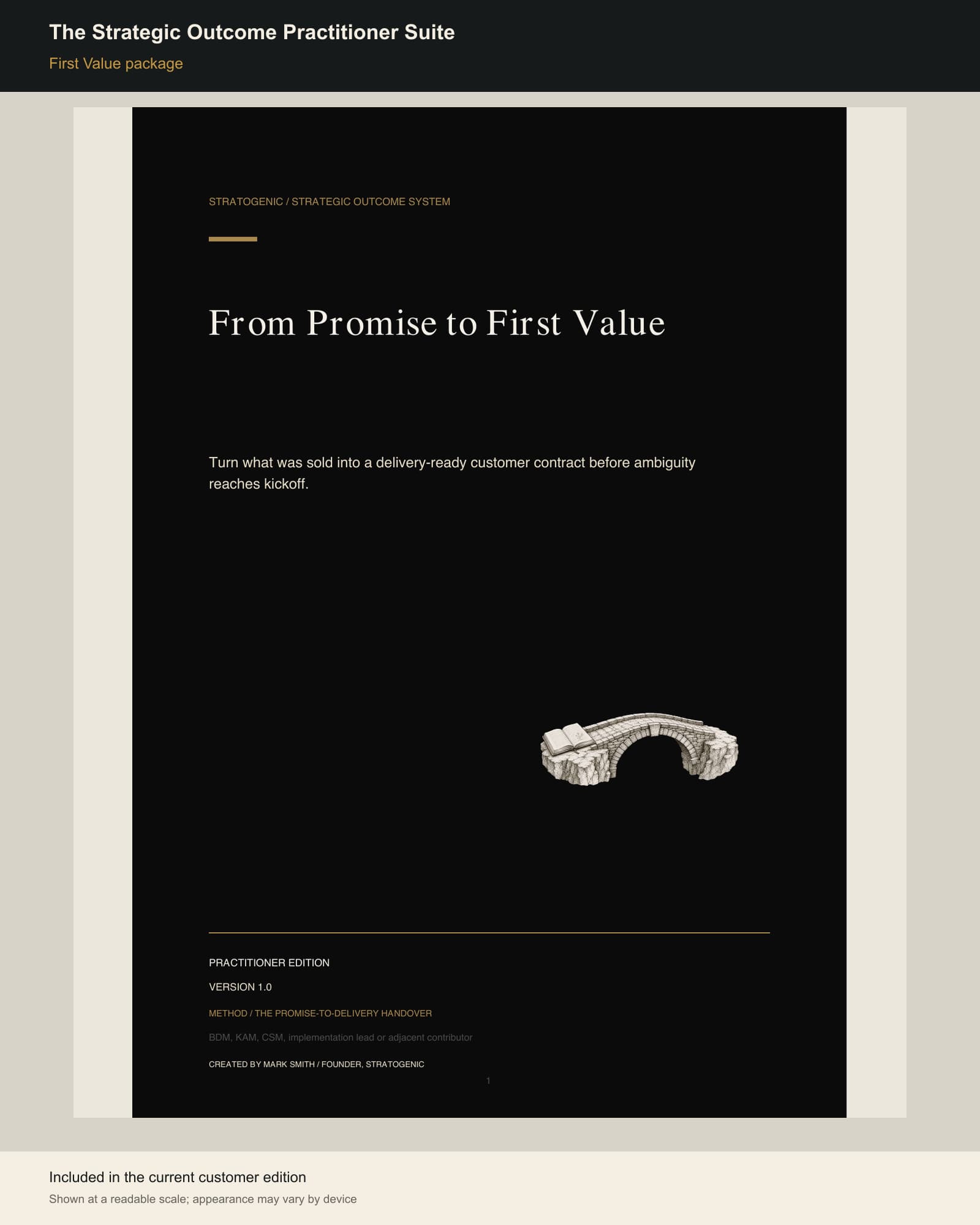 Inside preview of The Strategic Outcome Practitioner Suite