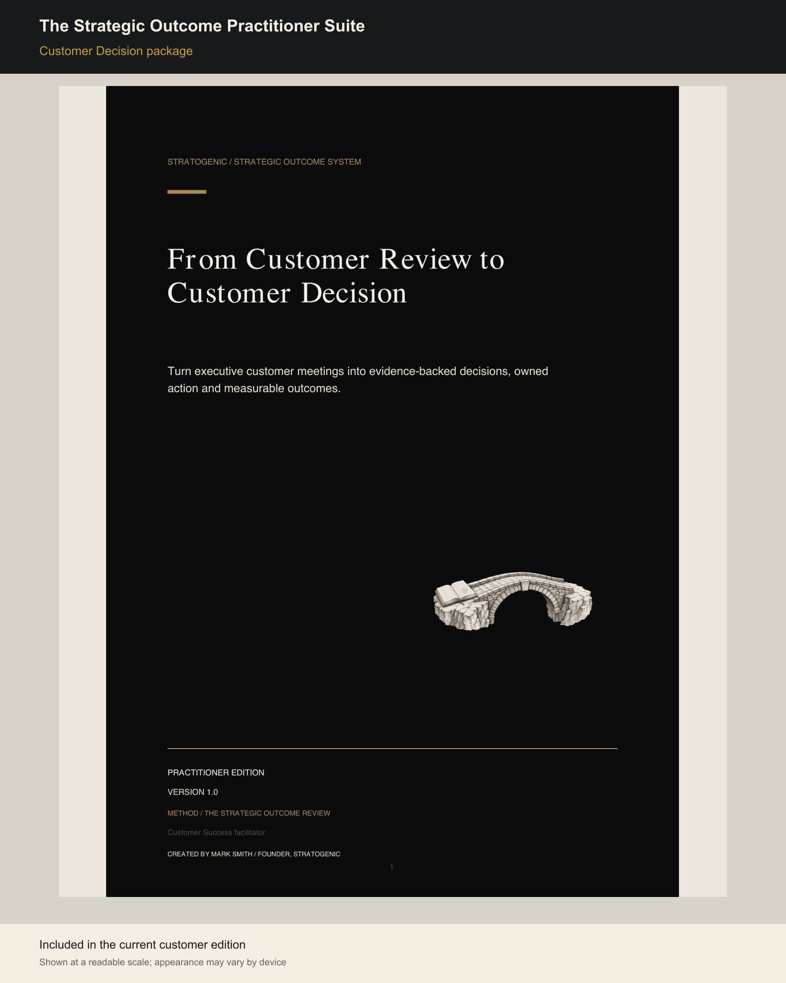 Inside preview of The Strategic Outcome Practitioner Suite