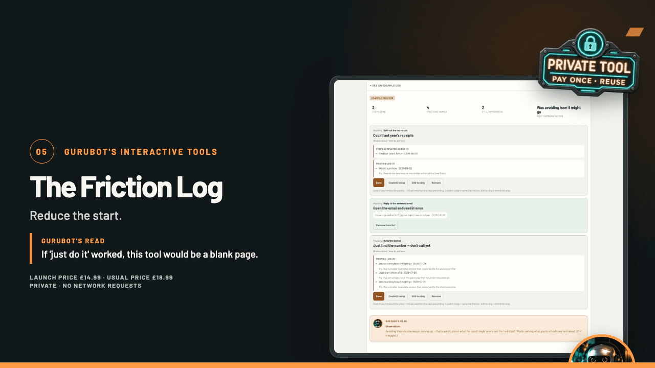 Cover of The Friction Log
